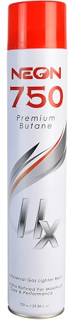 BUTANE NEON 750ML PREMIUMNOT AVAILABLE UNTIL  6/2026