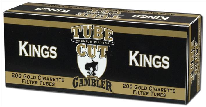 GAMBLER TUBE CUT FILTER TUBES LIGHT KING 200CT 10/5PK