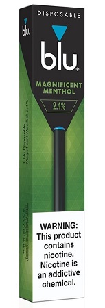 BLU E-CIG DISPOSABLE MAGNIFICENT MENTHOL**MUST BE IN APPROVED BAG TO RETURN**