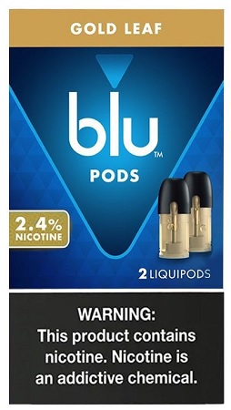 BLU PODS GOLD LEAF 2PK**MUST BE IN APPROVED BAG TO RETURN**