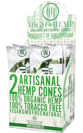 HIGH HEMP ORGANIC CONES ORIGINAL**CONTAINS (NO TOBACCO) OR NICOTINE**