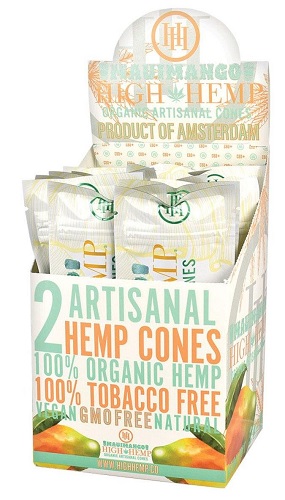 HIGH HEMP ORGANIC CONES MANGO**CONTAINS (NO TOBACCO) OR NICOTINE**