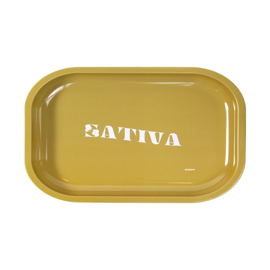 GIDDY ROLLING TRAY (MED) - SATIVA