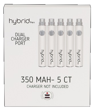 HYBRID PEN 350MAH 5PK -WHITE