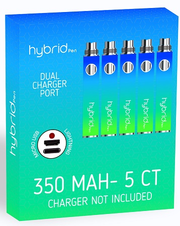HYBRID PEN 350MAH 5PK -EMERALD