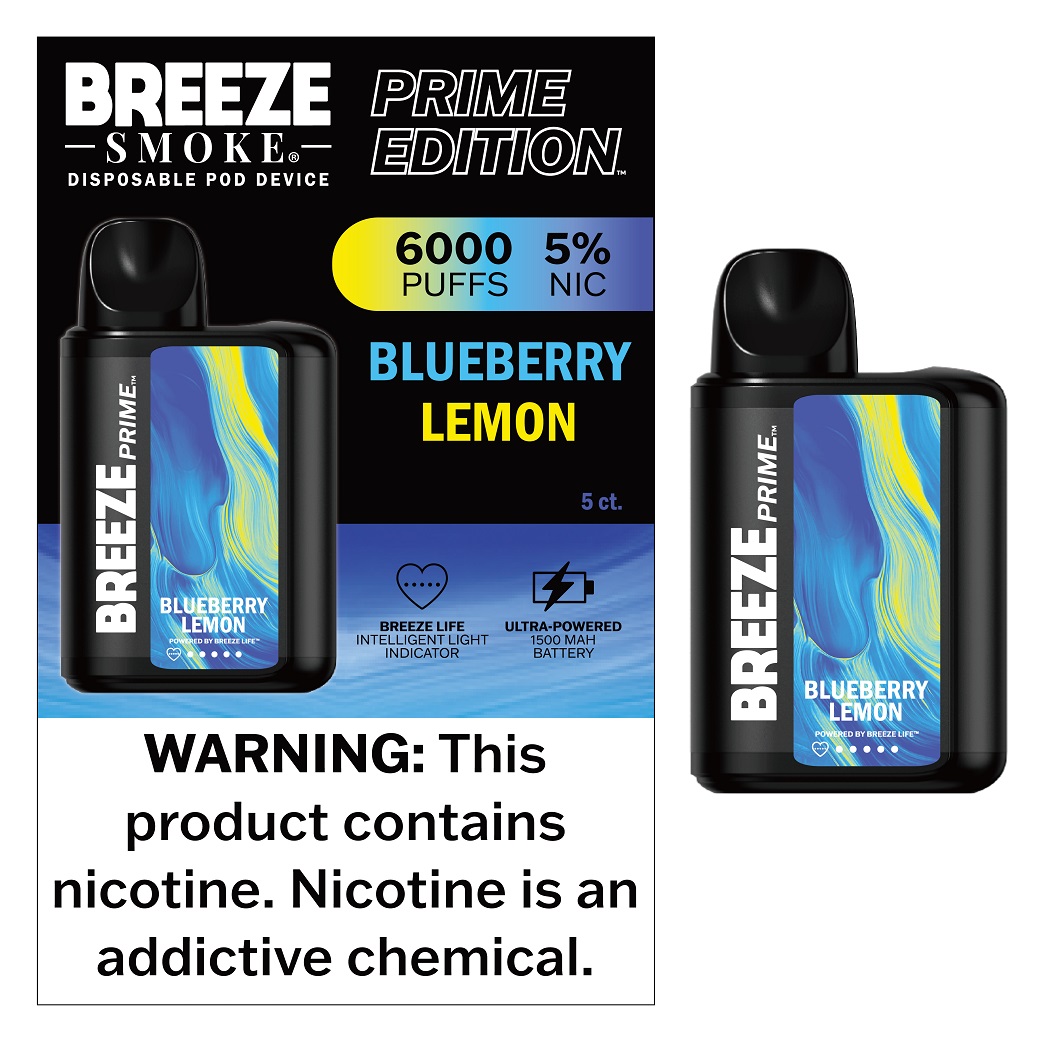 BREEZE PRIME - BLUEBERRY LEMON   [MSRP:$24.99]**2 - 4 BOX LIMIT PER SKU (LIMIT BASED ON AVAILABILITY)**
