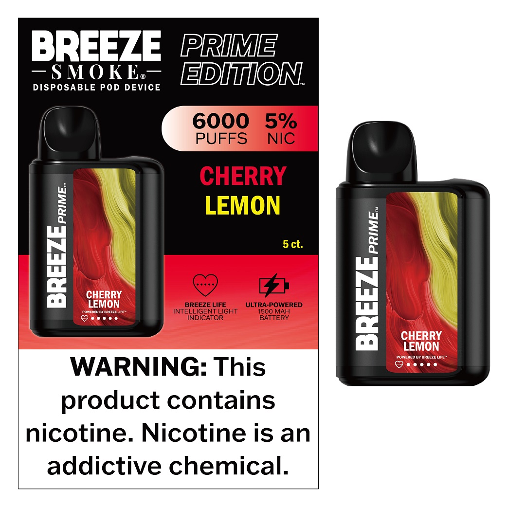 BREEZE PRIME - CHERRY LEMON   [MSRP:$24.99]**2 - 4 BOX LIMIT PER SKU (LIMIT BASED ON AVAILABILITY)**