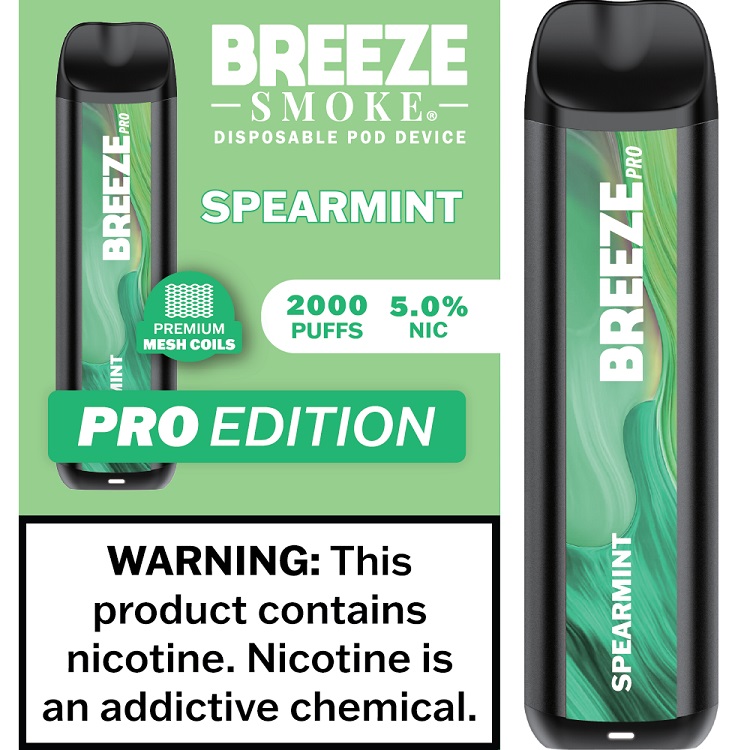 BREEZE PRO 2000 - SPEARMINT    (MSRP:$17.99)**2 - 4 BOX LIMIT PER SKU (LIMIT BASED ON AVAILABILITY)**