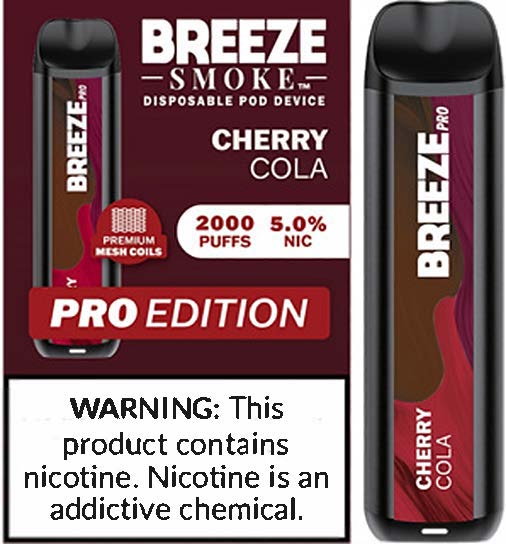 BREEZE PRO 2000 CHERRY COLA   (MSRP:$17.99)**2 - 4 BOX LIMIT PER SKU (LIMIT BASED ON AVAILABILITY)**