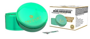 TSUNAMI DRY HERB GRINDER (63MM/4 PART) GREEN*FOR TOBACCO USE ONLY*  **NO RETURNS**
