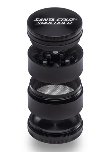 SANTA CRUZ ALUMINUM GRINDER 4PC MEDIUM - BLACK