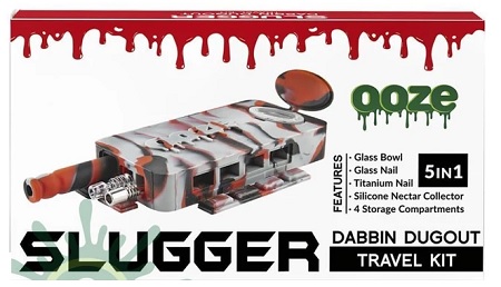 OOZE SLUGGER DABBIN DUGOUTBLACK/RED