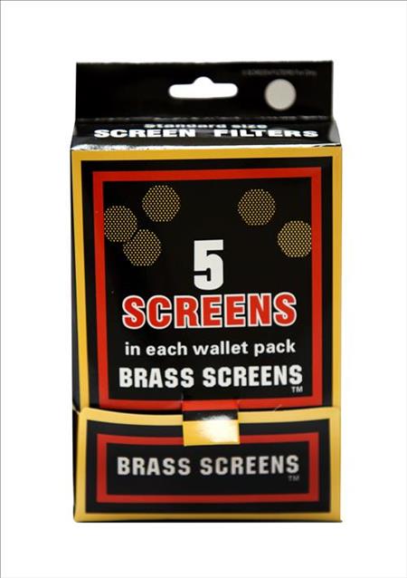 PIPE SCREENS BRASS 5PK