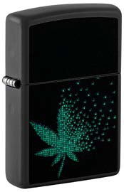 ZIPPO PIXEL CANNABIS BLK.MATTE $35.95