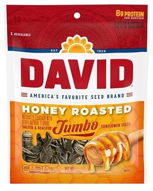 DAVID SEEDS JUMBO HONEY ROASTED 5.25OZ