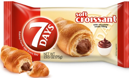 7 DAYS CROISSANT CHOCOLATE 2.65oz(45 DAYS SHELF LIFE)