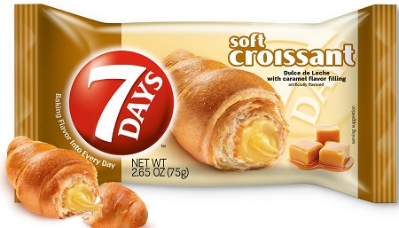 7 DAYS CROISSANT CARAMEL/DULCE DE LECHE 2.65oz(45 DAYS SHELF LIFE)