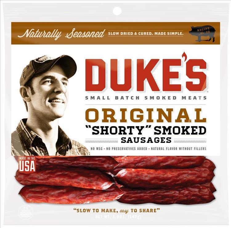DUKE'S ORIGINAL SMOKED SAUSAGE 5OZ**AVAILABLE BY SPECIAL ORDER AND EMAIL ONLY, ALLOW 21 DAYS LEADTIME