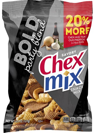 CHEX MIX BOLD PARTY BLEND 4.5OZ*SIZE CHANGE*