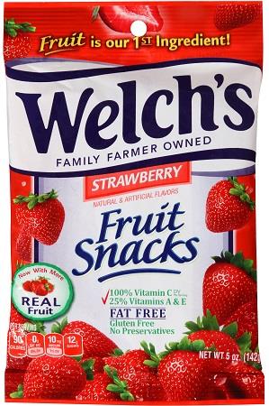 WELCH'S FRUIT SNACKS (5OZ) STRAWBERRY*$.72 OFF PER CASE 9/24/25-11/15/25*