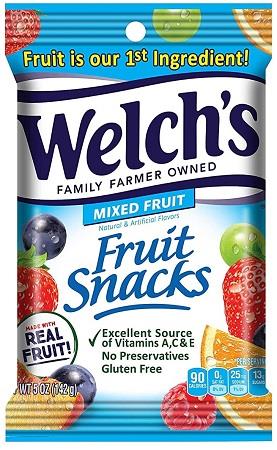 WELCH'S FRUIT SNACKS (5OZ) MIXED FRUIT*$.72 OFF PER CASE *