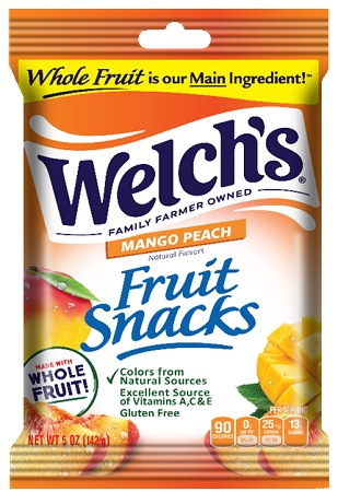 WELCH'S FRUIT SNACKS (5OZ) MANGO PEACH*$.72 OFF PER CASE 9/24/25-11/15/25*