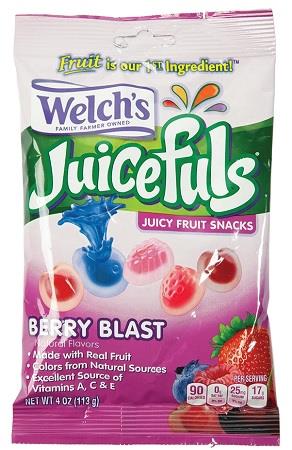 WELCH'S FRUIT SNACKS (4OZ) JUICEFULS BERRY BLAST*$.72 OFF PER CASE *