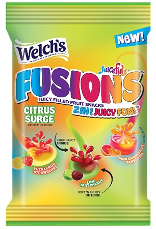 WELCH'S FRUIT SNACKS (4OZ) FUSIONS CITRUS SURGE**AVAILABLE 12/2025**