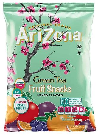 ARIZONA FRUIT SNACKS GREEN TEA 5OZ