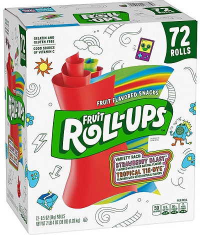 FRUIT ROLL-UPS STRAW/TROPICAL72/0.5OZ
