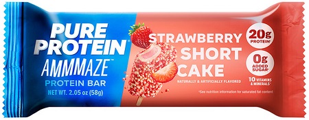 PURE PROTEIN AMMMAZE STRAW SHORTCAKE 12CT 2.05OZ