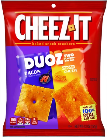 CHEEZ IT DUOZ BACON CHEDDAR CHEESE 4.3OZ
