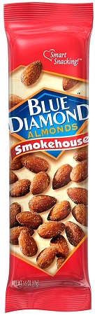 BLUE DIAMOND ALMONDS SMOKEHOUSE TUBE 1.5OZ (12CT)