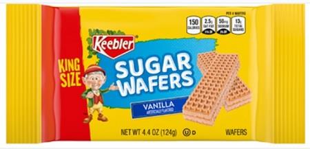 KEEBLER SUGAR WAFERS VANILLA 4.4OZ KING SIZE