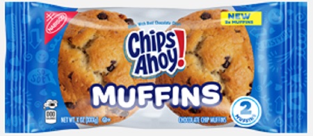 CHIPS AHOY! MUFFINS ORIGINAL 4OZ**MANUFACTURER GUARANTEED SHELF LIFE IS 45 DAYS ONLY**  -- PRE-BOOK AVAILABLE SHIPS 12/2025