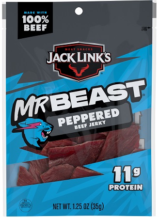 JACK LINK'S MR.BEAST 1.25OZ PEPPERED