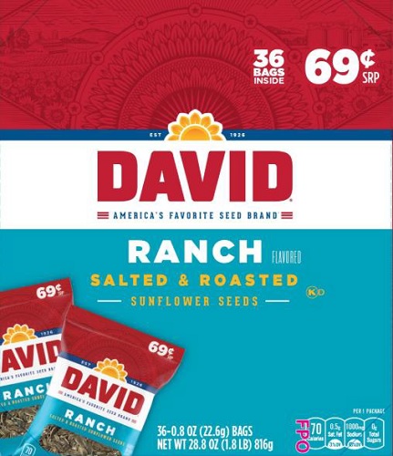 DAVID SEEDS $.69 RANCH .8oz**AVAILABLE 11/2025 - PREBOOK NOW**