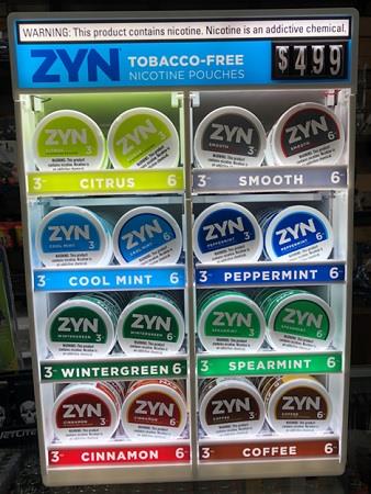 ZYN POUCHES DISPLAY**4 TIERS - 16 SLOTS**