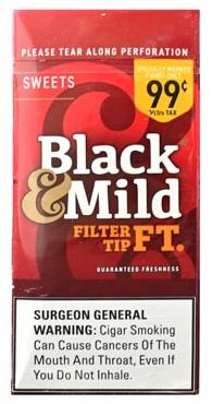 BLACK & MILD FILTER TIP SWEETS $.99*NEW PRE-PRICE*