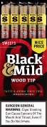 BLACK & MILD (NICE PRICE) SWEETS WOOD TIP 25CT