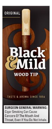 BLACK & MILD WOOD TIP PK