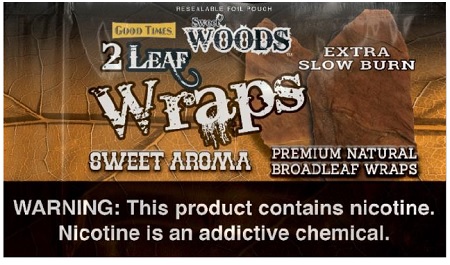 SWEET WOODS *WRAPS* SWEET AROMA 2PK (NAT LEAF)