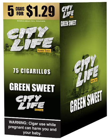 CITY LIFE CIG 5/1.29 GREEN SWEET