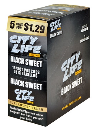 CITY LIFE CIG 5/1.29 BLACK SWEET