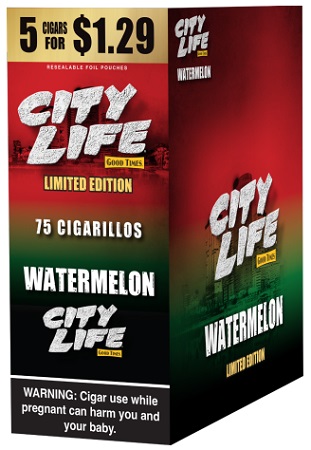 CITY LIFE CIG 5/1.29 WATERMELON**LIMITED EDITION AVAILABLE WHILE INVENTORY LASTS**
