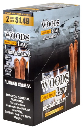 GOOD TIMES  SWEET WOODS RUSSIAN CREAM 2/1.49 NAT.LEAF