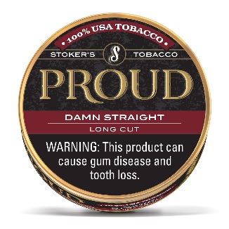 STOKER'S PROUD CANS DAMN STRAIGHT  LONG CUT (1.2OZ)