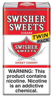 SWISHER SWEETS FILTERED CIGAR CHERRY TWIN PACK