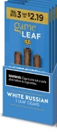 GAME LEAF CIG 3/2.19 WHITE RUSSIAN**AVAILABLE 7/1/2025 (REPLACES 2/$1.49)**