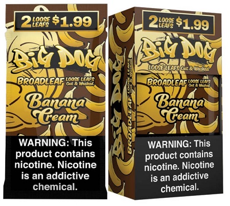 BIG DOG LEAF WRAP 2/$1.99 BANANA CREAM